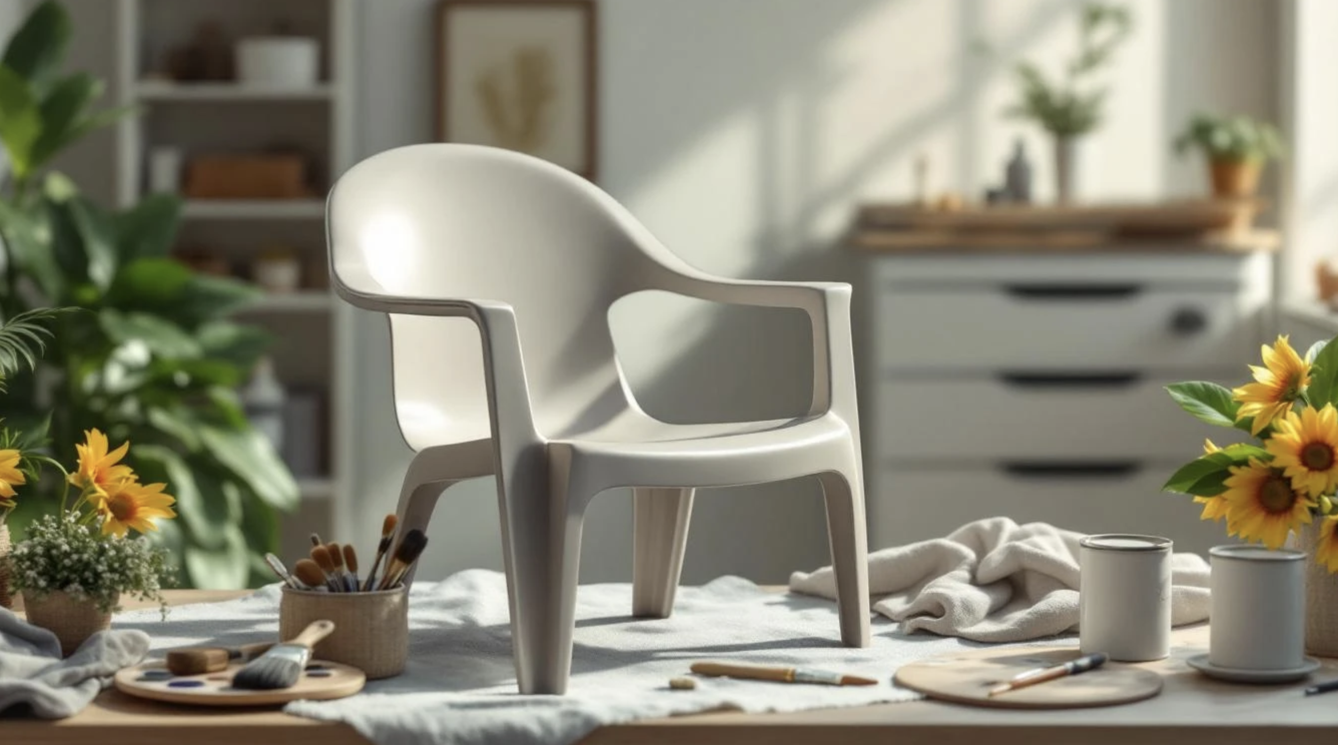 peindre une chaise en plastique