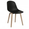 chaise scandinave en bois noir