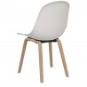 chaise scandinave en bois blanche