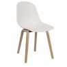 chaise scandinave en bois blanc
