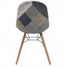 Chaise Scandinave Patchwork Gris