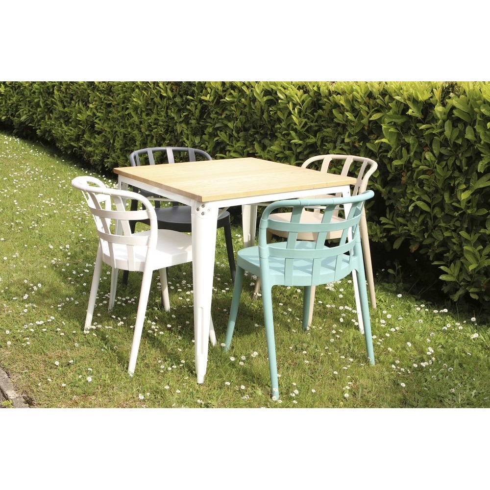 Chaise D Extérieur Design, White Plastic Table And Chairs Garden Argos