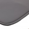 Galette Chaise Scandinave anthracite simili cuir